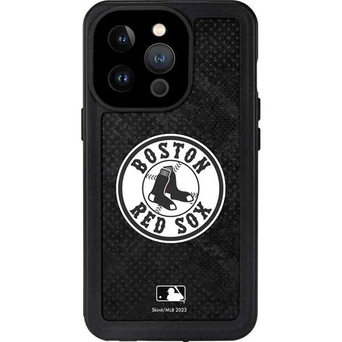 MLB Boston Red Sox Dark Wash iPhone 15 Pro Waterproof Case