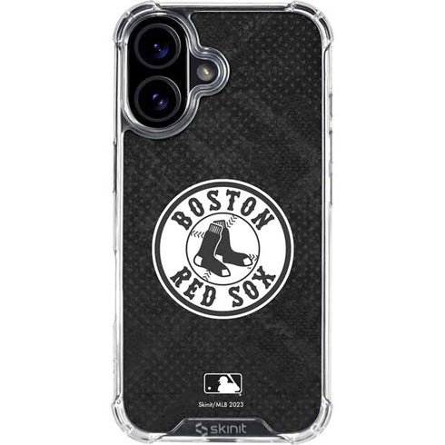 MLB Boston Red Sox Dark Wash iPhone 16 Clear Case