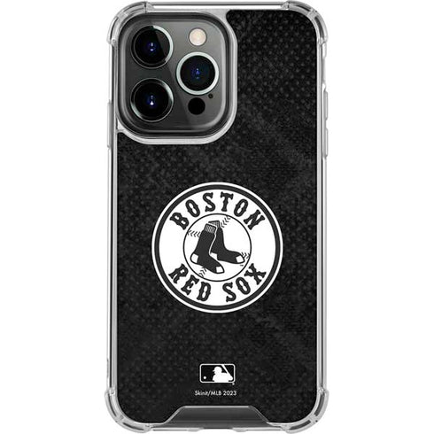 MLB Boston Red Sox Dark Wash iPhone 16 Pro Max Clear Case