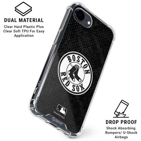 MLB Boston Red Sox Dark Wash iPhone 16e Clear Case