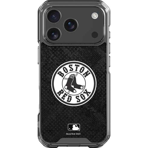 MLB Boston Red Sox Dark Wash iPhone 18 Pro Clear Case