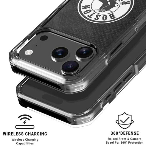 MLB Boston Red Sox Dark Wash iPhone 18 Pro Clear Case