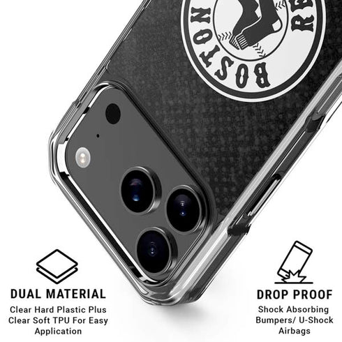 MLB Boston Red Sox Dark Wash iPhone 18 Pro Clear Case
