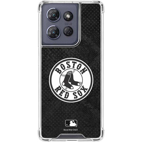 MLB Boston Red Sox Dark Wash Moto G Play 5G (2025) Clear Case
