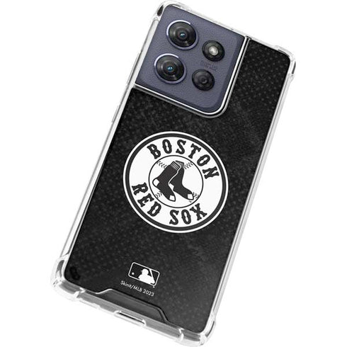 MLB Boston Red Sox Dark Wash Moto G Play 5G (2025) Clear Case