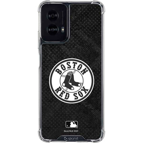 MLB Boston Red Sox Dark Wash Moto G Power 5G (2024) Clear Case