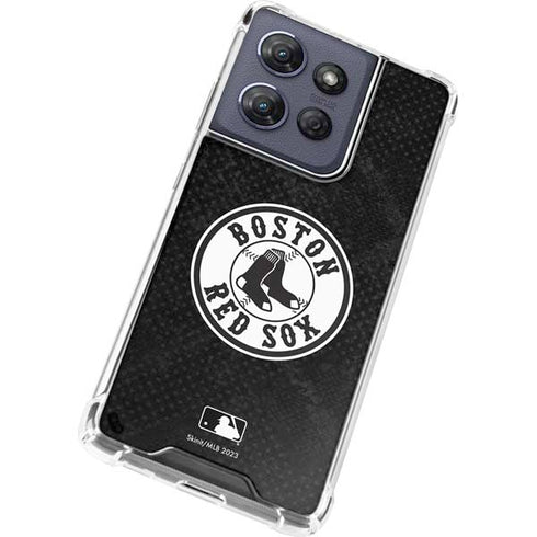 MLB Boston Red Sox Dark Wash Moto G Power 5G (2025) Clear Case