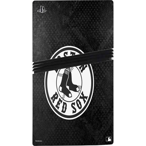 MLB Boston Red Sox Dark Wash PS5 Pro Disk Console Skin