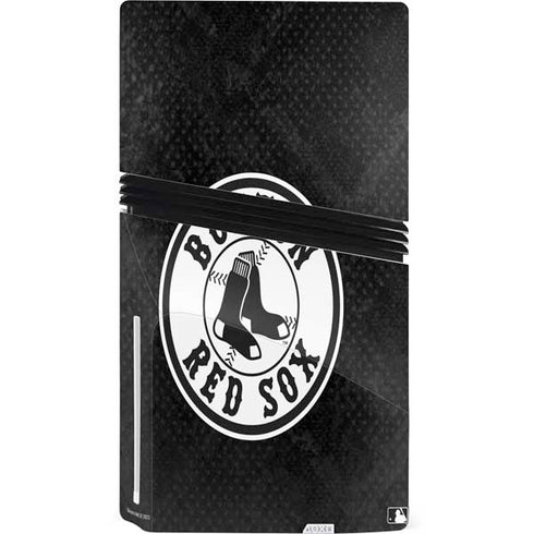 MLB Boston Red Sox Dark Wash PS5 Pro Disk Console Skin
