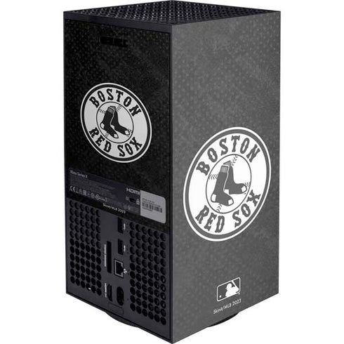 MLB Boston Red Sox Dark Wash XBox Series X Digital Edition Console Skin
