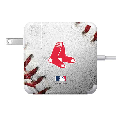 MLB Boston Red Sox Game Ball 85W Power Adapter (15 and 17 inch MacBook Pro Charger) Skin