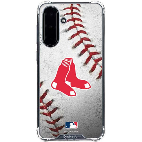 MLB Boston Red Sox Game Ball Galaxy A36 5G Clear Case