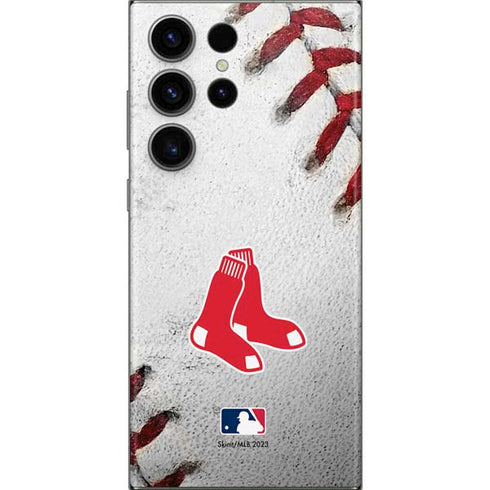 MLB Boston Red Sox Game Ball Galaxy Skins