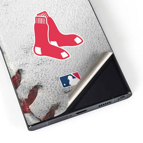 MLB Boston Red Sox Game Ball Galaxy Skins