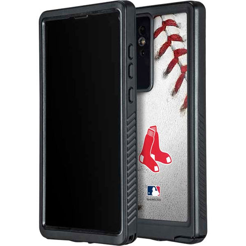 MLB Boston Red Sox Game Ball Galaxy S24 Ultra Waterproof Case