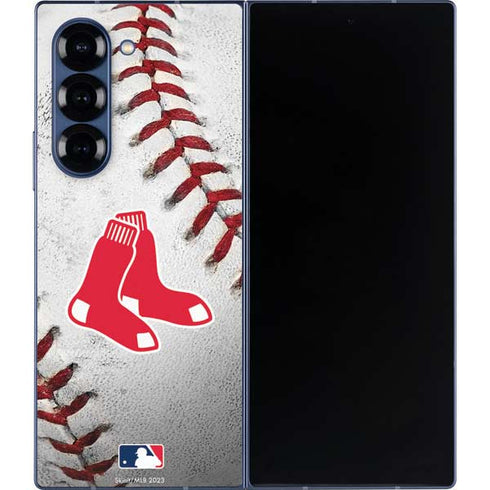 MLB Boston Red Sox Game Ball Galaxy Z Fold6 Skin