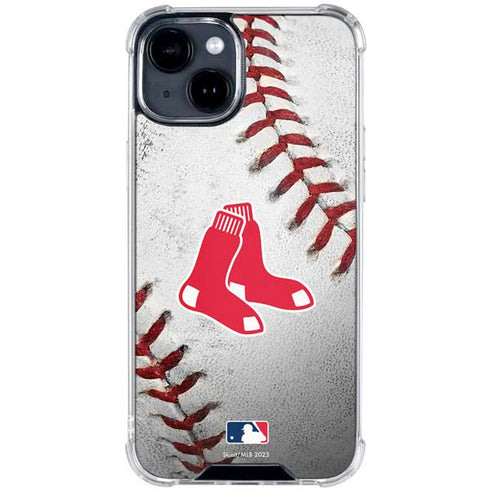 MLB Boston Red Sox Game Ball iPhone 15 Clear Case