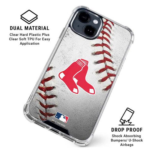 MLB Boston Red Sox Game Ball iPhone 15 Clear Case