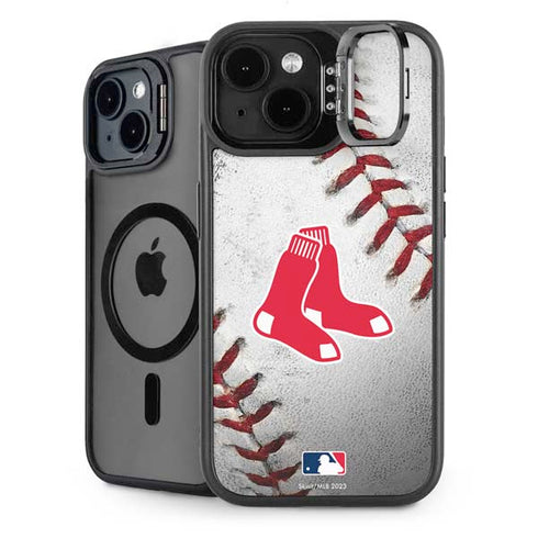 MLB Boston Red Sox Game Ball iPhone 15 Kickstand Case