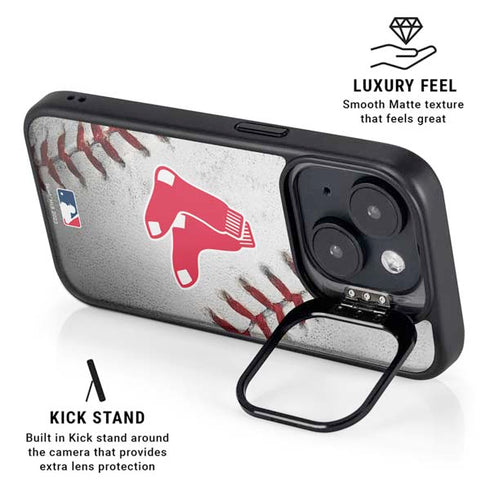 MLB Boston Red Sox Game Ball iPhone 15 Plus Kickstand Case