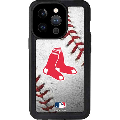 MLB Boston Red Sox Game Ball iPhone 15 Pro Waterproof Case