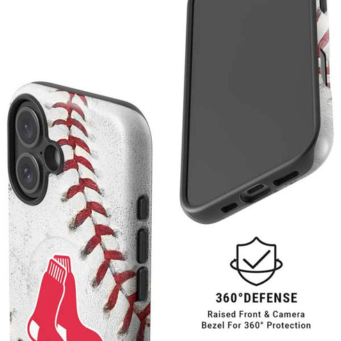 MLB Boston Red Sox Game Ball iPhone 16 Plus Magsafe Impact Case