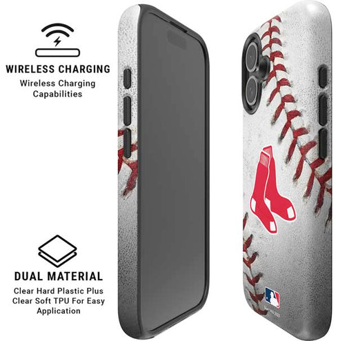 MLB Boston Red Sox Game Ball iPhone 16 Plus Magsafe Impact Case