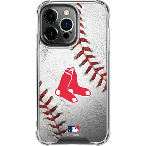 MLB Boston Red Sox Game Ball iPhone 16 Pro Clear Case