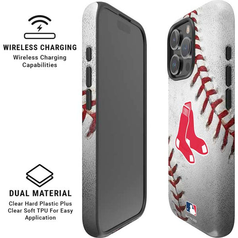 MLB Boston Red Sox Game Ball iPhone 16 Pro Magsafe Impact Case