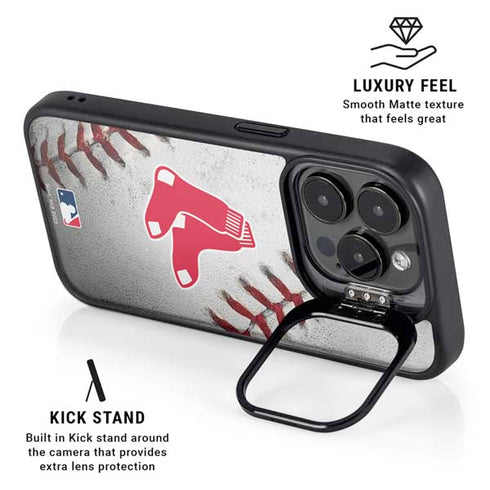 MLB Boston Red Sox Game Ball iPhone 16 Pro Max Kickstand Case