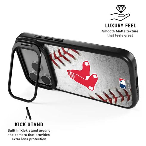 MLB Boston Red Sox Game Ball iPhone 17 Pro Kickstand Case