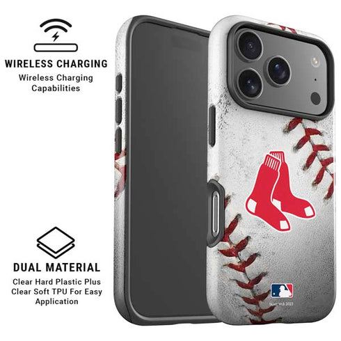 MLB Boston Red Sox Game Ball iPhone 17 Pro Magsafe Impact Case