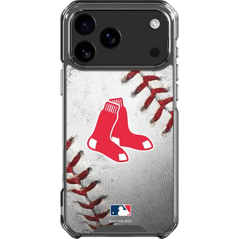 MLB Boston Red Sox Game Ball iPhone 17 Pro Max Clear Case