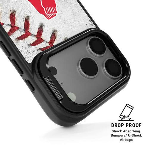 MLB Boston Red Sox Game Ball iPhone 17 Pro Max Kickstand Case
