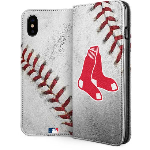 MLB Boston Red Sox Game Ball iPhone 8 Folio Case