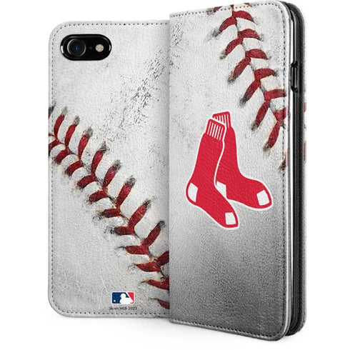 MLB Boston Red Sox Game Ball iPhone SE (2nd & 3rd Gen) Folio Case