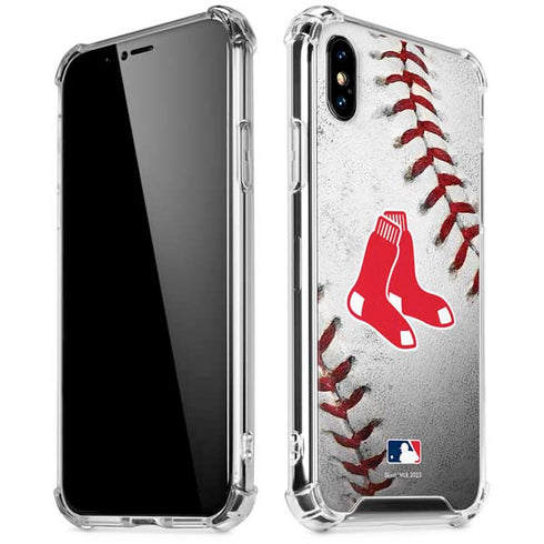 MLB Boston Red Sox Game Ball iPhone X/XS Clear Case