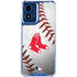 MLB Boston Red Sox Game Ball Moto G 5G (2024) Clear Case