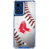 MLB Boston Red Sox Game Ball Moto G Play 4G (2024) Clear Case