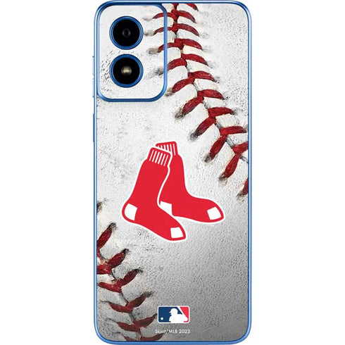 MLB Boston Red Sox Game Ball Moto G Play 4G (2024) Skin