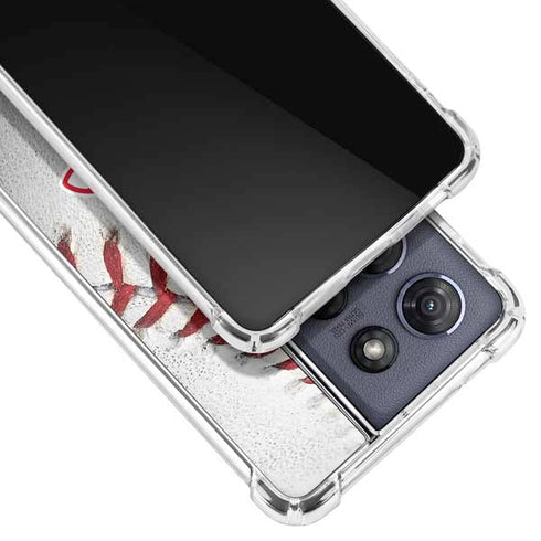 MLB Boston Red Sox Game Ball Moto G Stylus 5G (2025) Clear Case