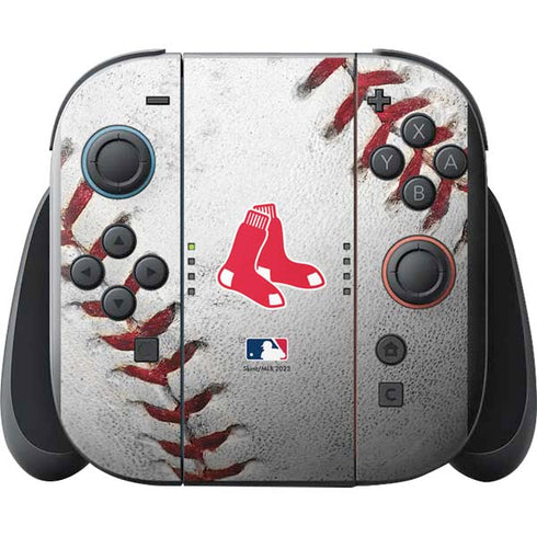 MLB Boston Red Sox Game Ball Nintendo Switch 2 (2025) with Joy-Con Skin