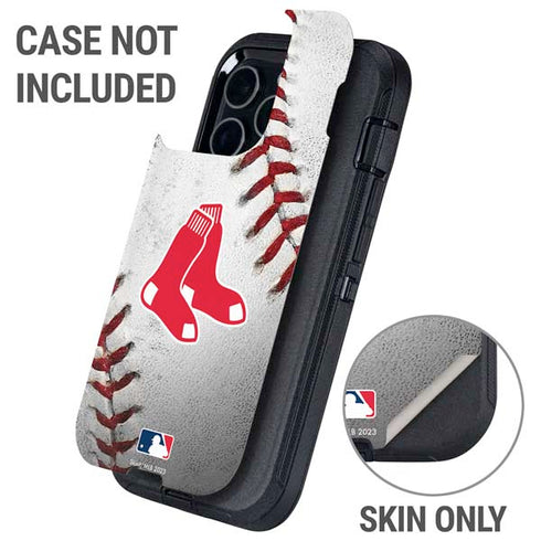 MLB Boston Red Sox Game Ball Otterbox Defender iPhone Skin