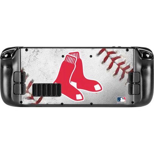 MLB Boston Red Sox Game Ball Steam Deck Handheld Gaming Computer OLED Skin