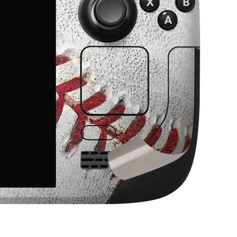 MLB Boston Red Sox Game Ball Steam Deck Handheld Gaming Computer OLED Skin