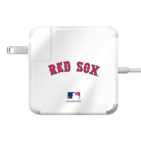 MLB Boston Red Sox Home Jersey 85W Power Adapter (15 and 17 inch MacBook Pro Charger) Skin