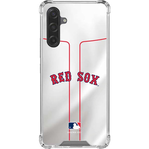 MLB Boston Red Sox Home Jersey Galaxy A17 Clear Case