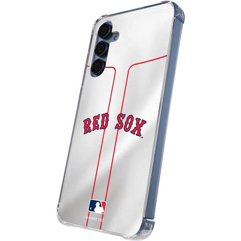 MLB Boston Red Sox Home Jersey Galaxy A35 5G Clear Case