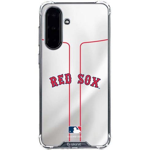 MLB Boston Red Sox Home Jersey Galaxy A36 5G Clear Case