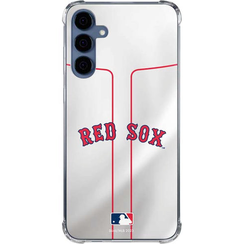 MLB Boston Red Sox Home Jersey Galaxy A55 5G Clear Case